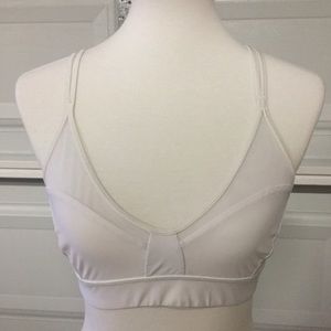 White mesh lululemon sports bra